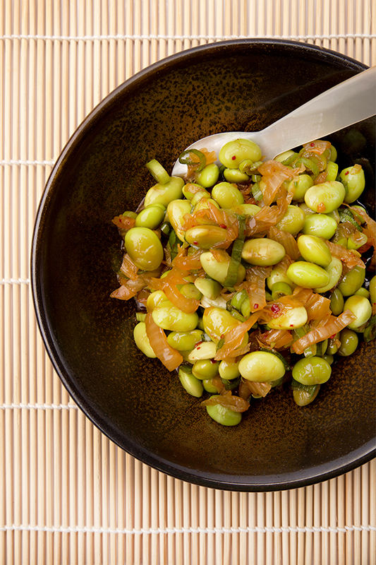 Salad Of Edamame Beans And Kimchi Gastronomixs