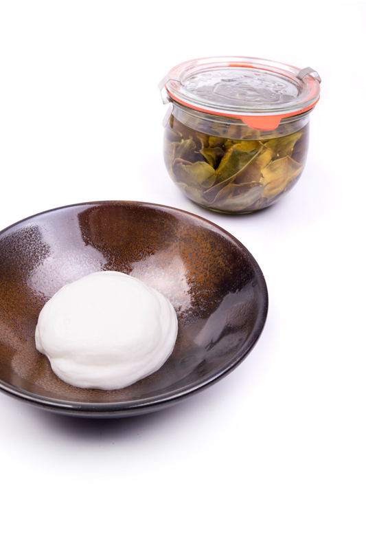 Lime leaf foam Gastronomixs