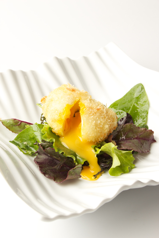 Gepocheerd en gefrituurd ei recept, getest door chefs