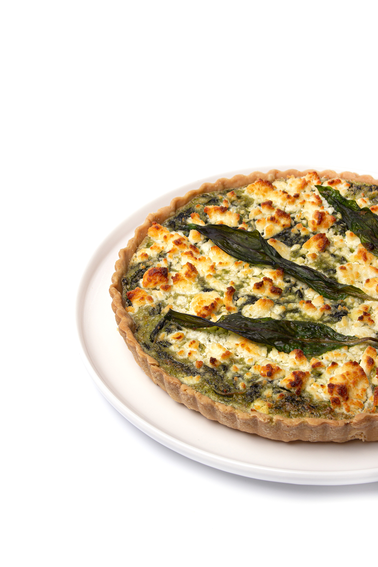 Ramson and goat's cheese quiche | Gastronomixs