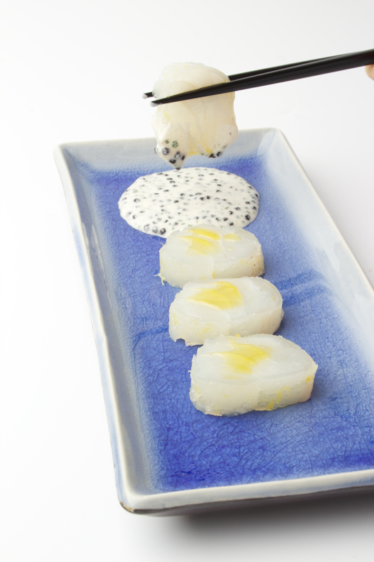 Sashimi Of Cod With Thick Dashi Cream | Gastronomixs