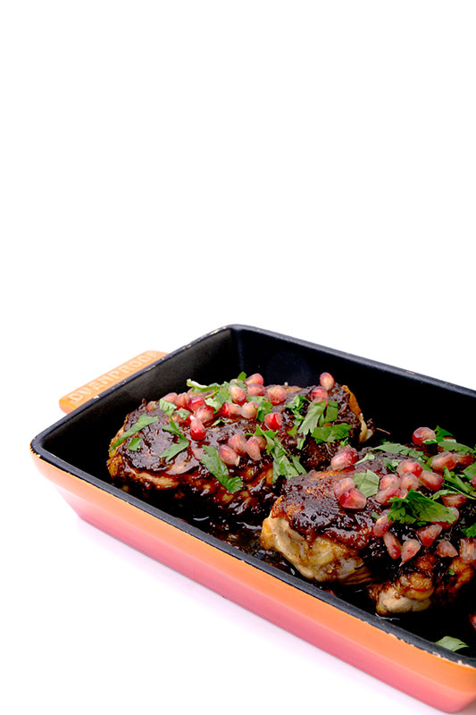 Libanese kip met granaatappel recept, getest door chefs