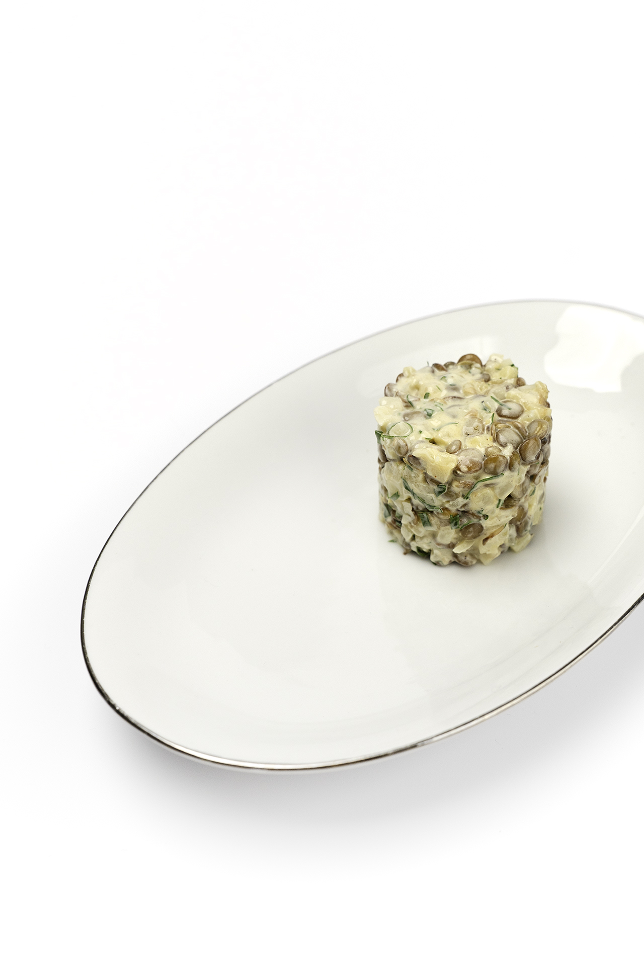 Salade van groene linzen met appel en selderij | Gastronomixs
