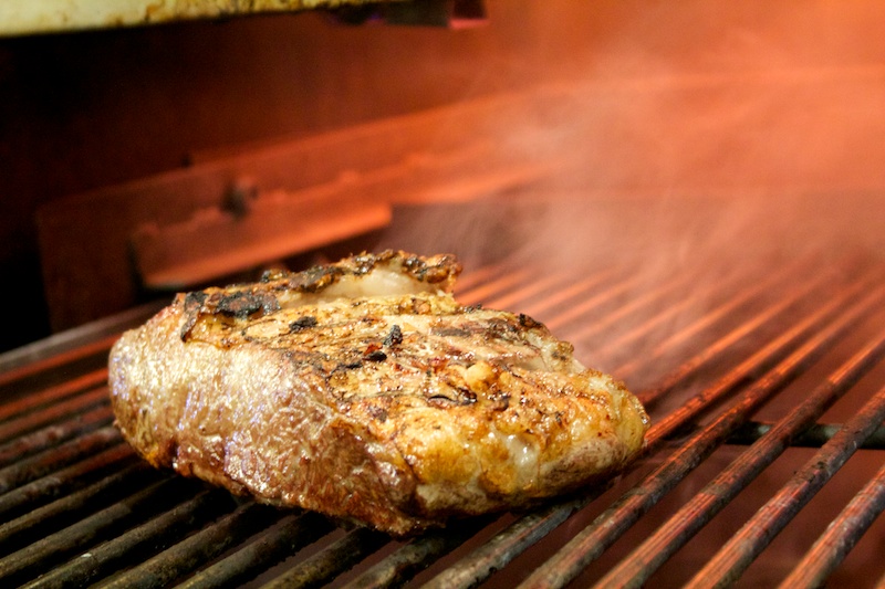 Striploin Steak For Four Cooked Under The Broiler Gastronomixs