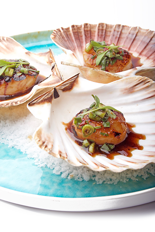 Scallops Yakitori Style Gastronomixs