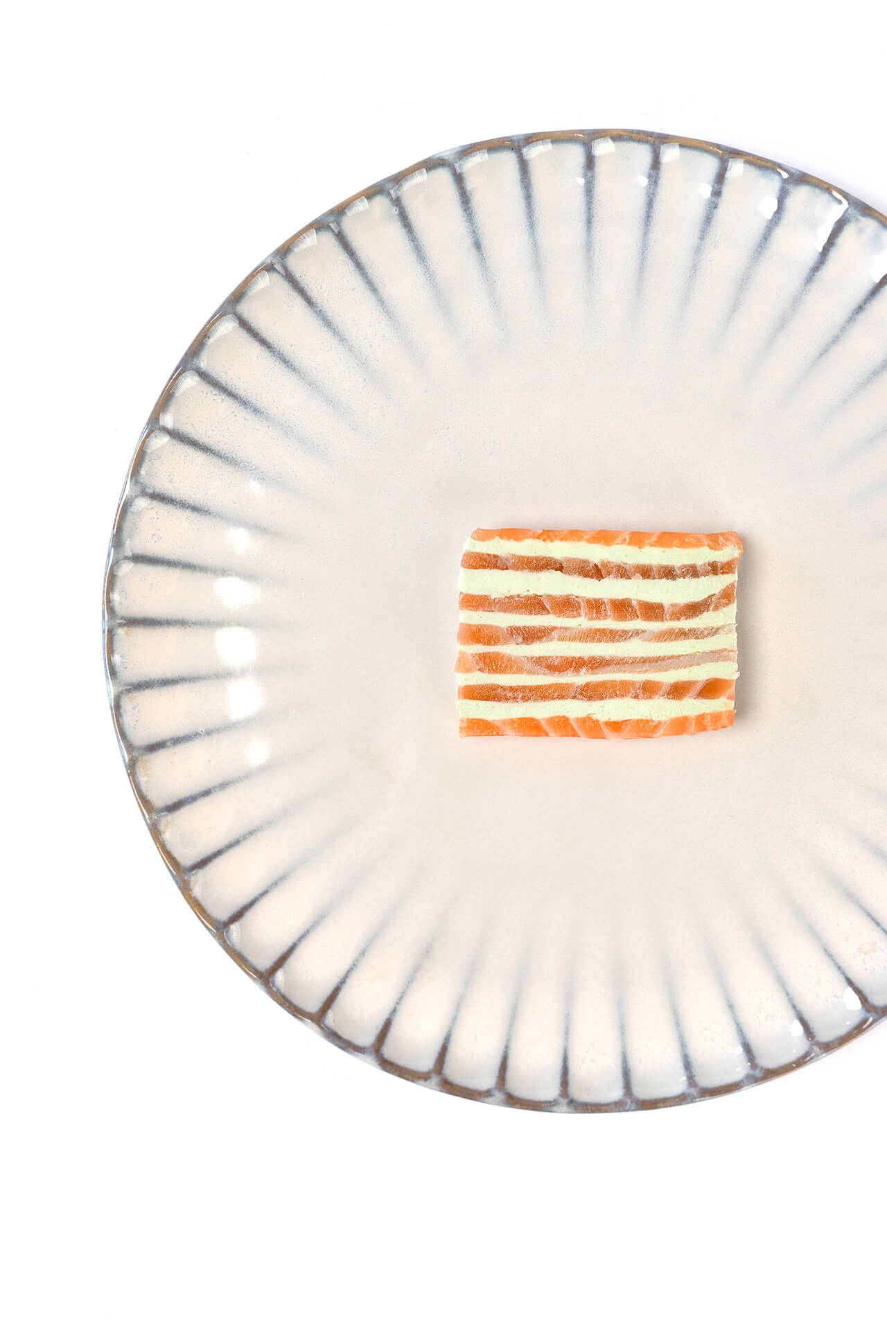 Salmon and wasabi cream cheese marbré | Gastronomixs