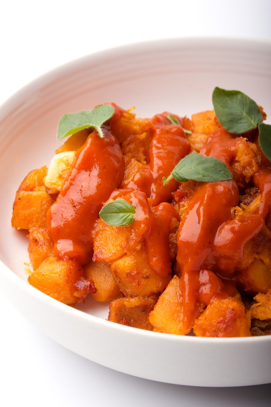 Sweet Potato Patatas Bravas Gastronomixs